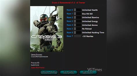 Crysis Cheats & Trainers for PC .